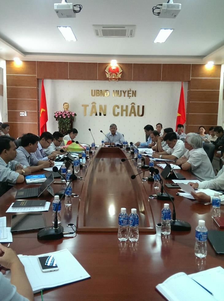 UBND huyện Tân Châu tổ chức phiên họp thường kỳ tháng 8/2017